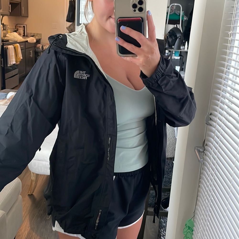 Womens north face rain coat